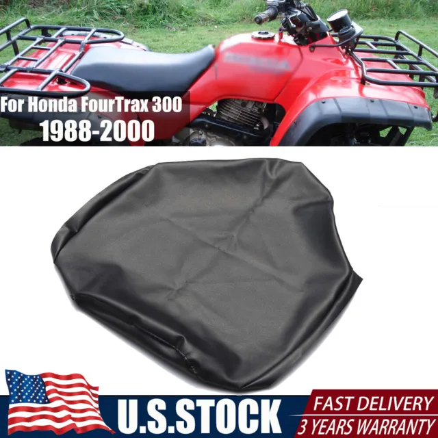 US Ship ATV Seat Cover For Honda FourTrax 300 TRX300 1988-2000 98 99 PU Leather