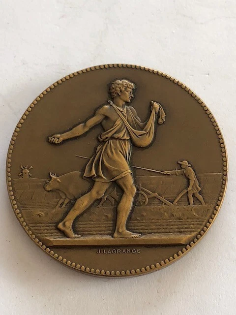Médaille Agricole 1908 - Concours Prime D'Honneur Du Var En Bronze - Pièce De Collection