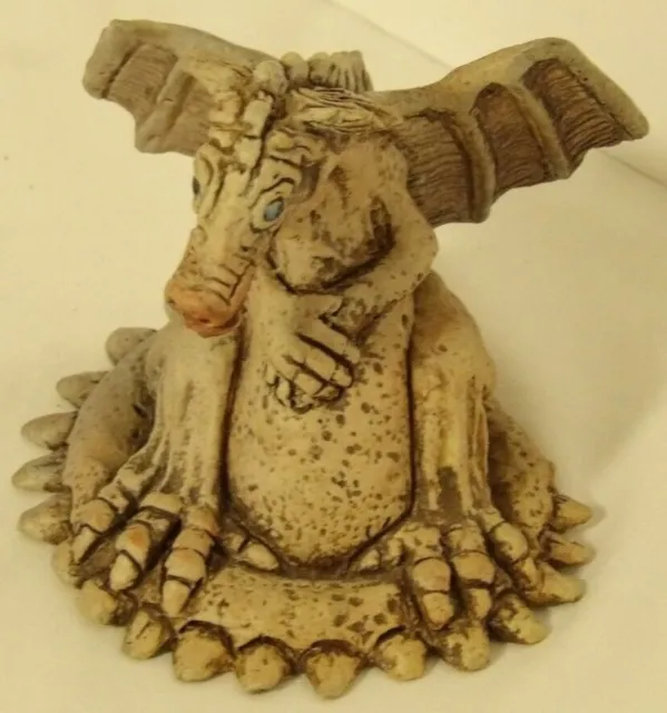 Zell Osborne Cornwall Studio Pottery DRAGON  Figurine - 1980s - Signed