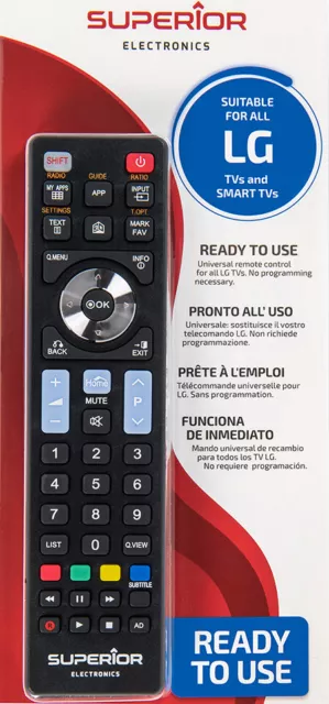TELECOMANDO TV UNIVERSALE Smart Tv Lg Superior Compatibile Per Tv Lg E Pc  Nero EUR 10,98 - PicClick FR