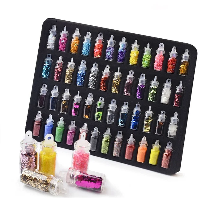 Arte en uñas epoxi UV brillo lentejuelas decoración de uñas relleno de resina molde de relleno