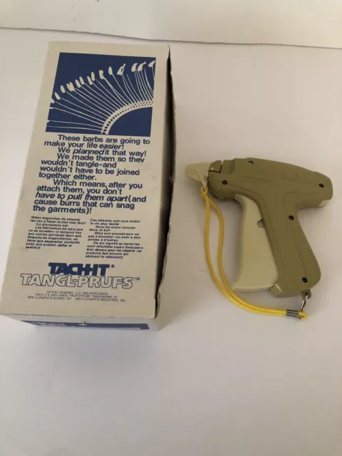 Mini Tach-It X Clothes Price Label Tagging Gun & Barbs #35 Lightweight  #B2