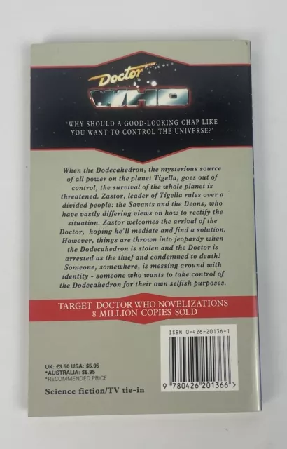 Doctor Who - Meglos Terrance Dicks - Target Blue Spine 1993 VGC 2