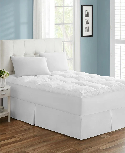 Tahari Home 3" Thick Queen Mattress Topper Premium Embossed Deep Pocket D0Z011