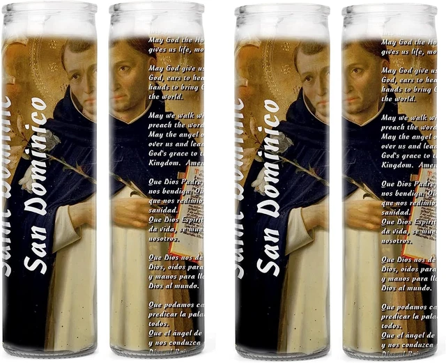 SAINT DOMINIC FOUNDER of The Dominican Order Medal Blessed Prayer Card ...