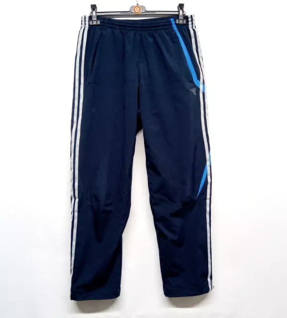 ADIDAS BLUE CLIMACOOL Tracksuit bottoms Joggers YL 26in £8.00 - PicClick UK