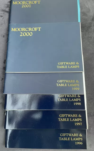 Moorcroft Giftware & Table Lamps Catalogues 1996-2001 Pre Owned + Price Guides