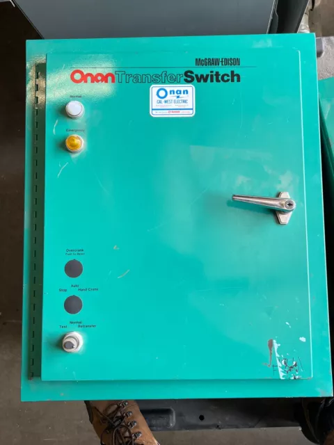 Onan 0TBCA70-4U/3101E Transfer Switch 70-Amp 120/208V 3-Phase 70A 4-Wire