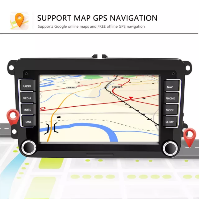 Android 13 Autoradio DAB Carplay GPS Navi für VW Touran Passat Golf 5 6 Polo EOS 3