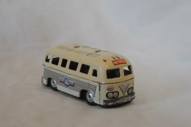 Air Porter Bus Friction Toy, TIn-Litho Japan, Vintage 1950’s Rare