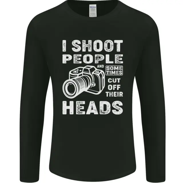 T-shirt a maniche lunghe Photography I Shoot People Photographer da uomo