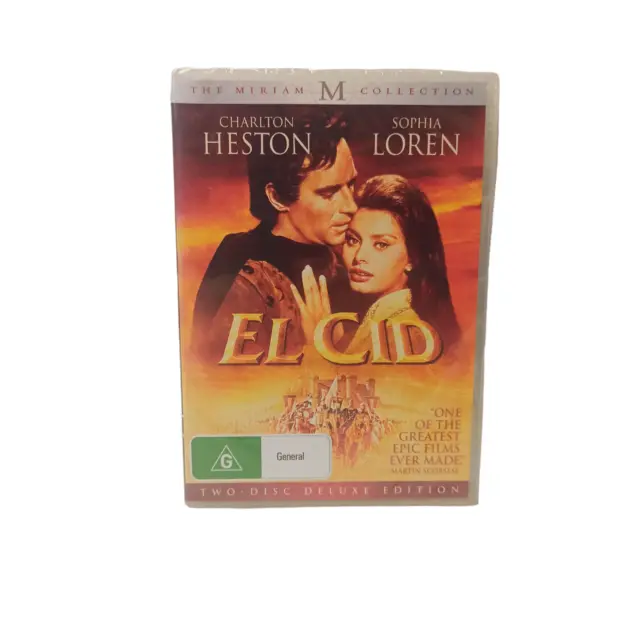 El Cid Deluxe Edition DVD Movie Biographical Historic Drama Knight Diaz De Vivar