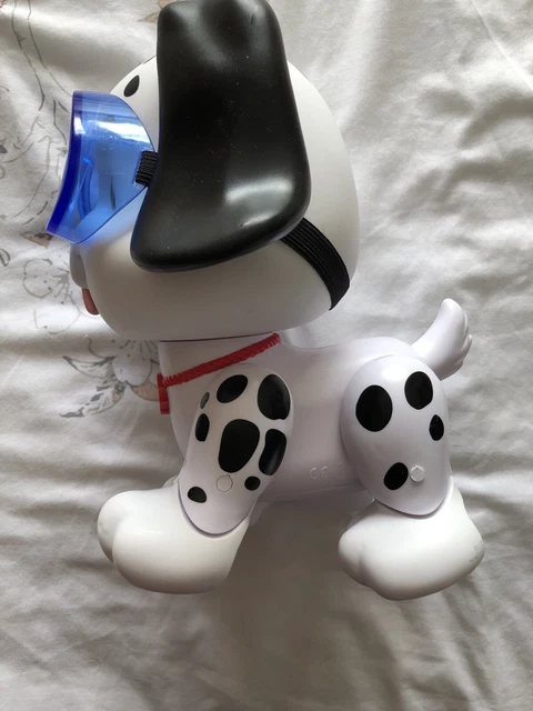 LITTLE TIKES SWIMMING White Black Dog Toy With Goggles Swim To Me