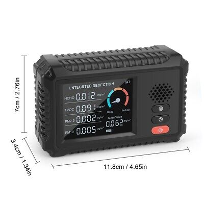 Digital Air Quality Monitor metri Gas Analyzer Tester co2 pm2.5 pm10 Detector 3