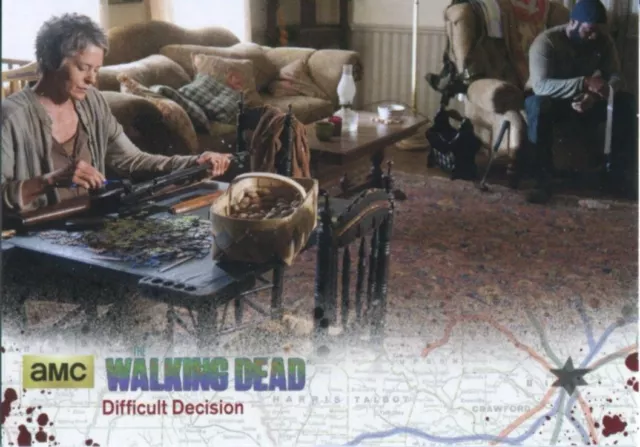 Walking Dead Season 4 Part 1 Silver Foil Base Card #66 Difficult Decision