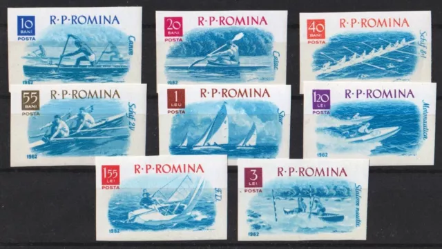 RUMÄNIEN MiNr. 2056/63 "Bootsport", ungezähnt, **postfrisch, Michel 12,--