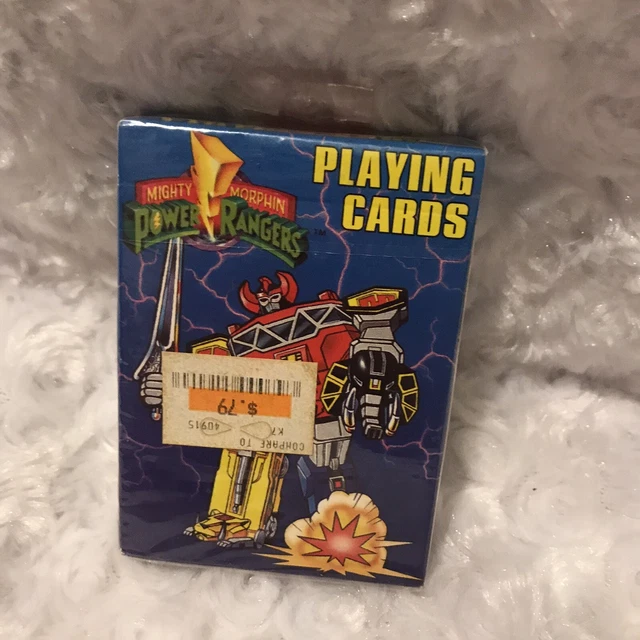 VINTAGE MIGHTY MORPHIN Power Rangers Playing Cards Sealed in Package