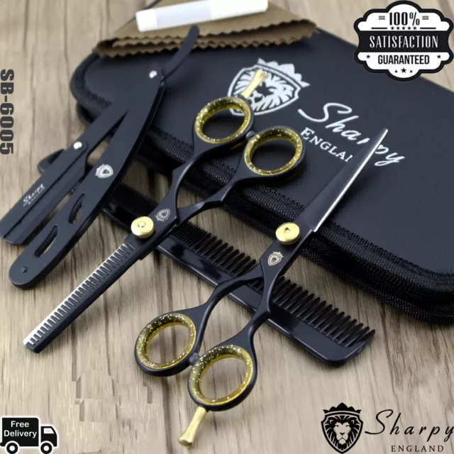Coupe de Cheveux Effiler Ciseaux Cisailles Set Coiffure Salon Professionnel