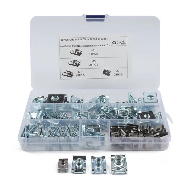 Auto-Tapping Bride Attaches Vis B Noix Vitesse captive Clips Spire M4 M5 M6 M8
