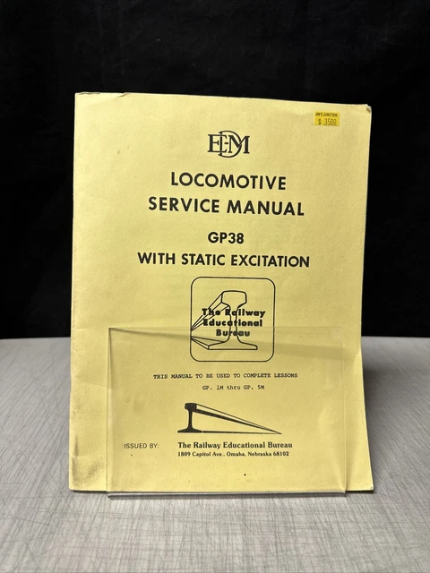 GM EMD Locomotive Service Manual GP38 w/ Static Excitation GM EMD Locomotive Service Manual GP38 w/ Static Excitation