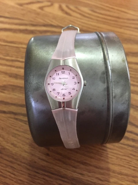 VINTAGE ARMITRON WR165 Ladies Wrist Watch 25 6355 2035 Pink 9.99