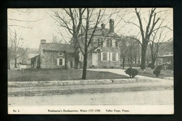 Pennsylvania PA postcard Valley Forge, Washington's Headquarters Taylor Art Co.