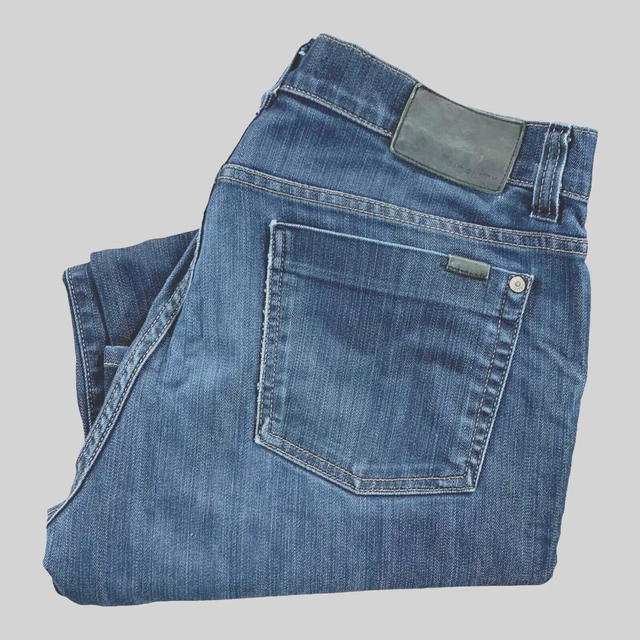 Fidelity Denim Jeans 38x28 Mens  50-11 Revolution Rinse Indigo Relaxed Stretch