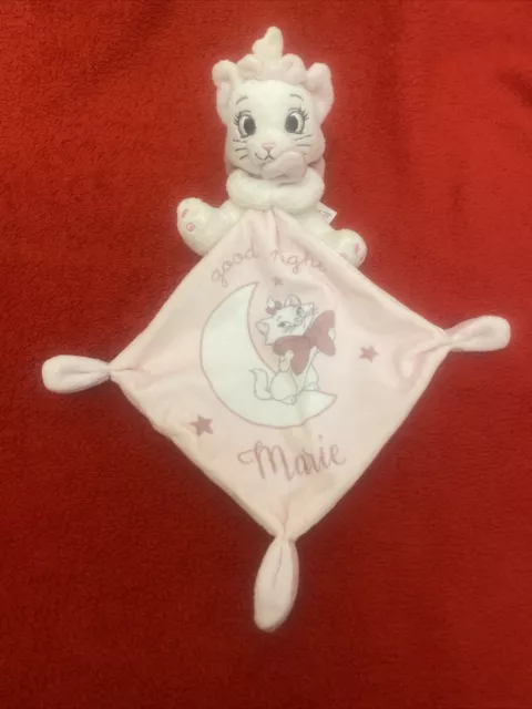 🇫🇷Doudou chat Marie Aristochats blanc rose Lune Good Night Marie DISNEY NEUF