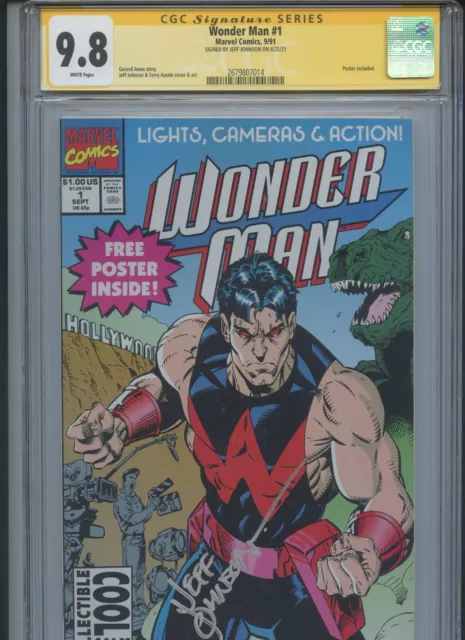 Wonderman #1 1991 CGC Signature Series 9.8 (Signed by Jeff Johnson)~