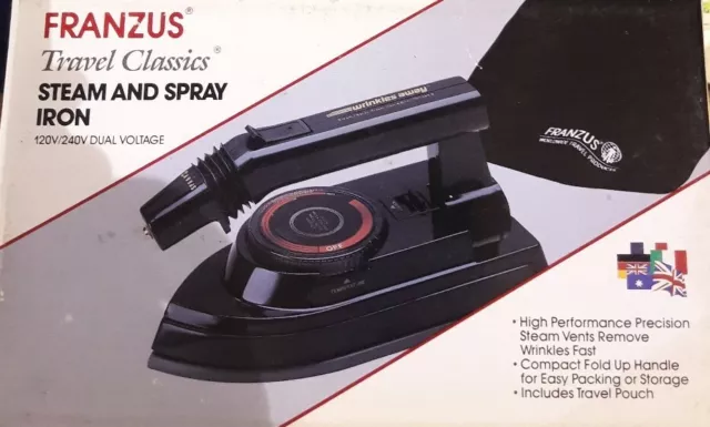 Franzus Travel Classics Steam and Spray Iron  120V/240V Dual Voltage