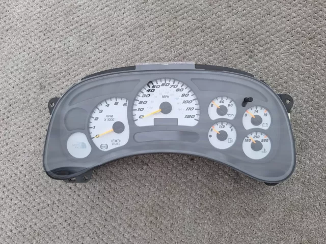 03-07 Nbs Instrument Gauge Cluster 15182138 The North Face Avalanche Yukon Tahoe 2