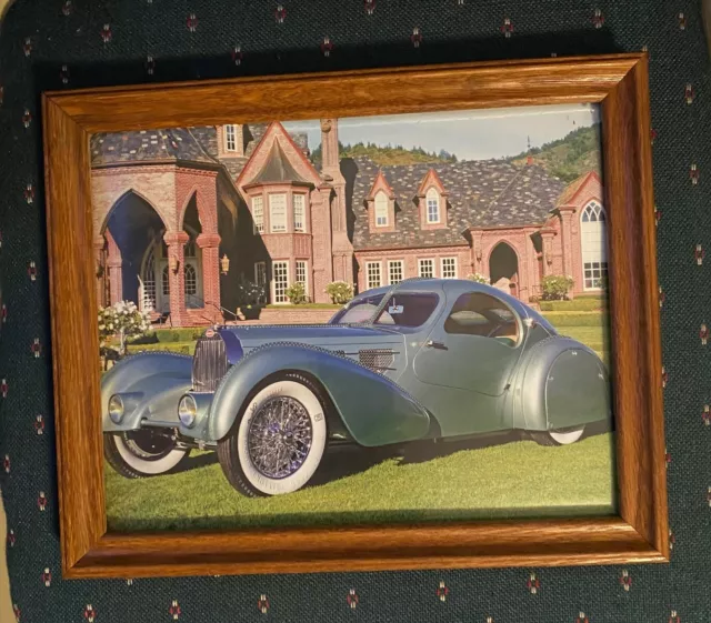 1936 Classic Bugatti Car Photo - Roy D. Query 2000 Calendar Series - Wood Framed