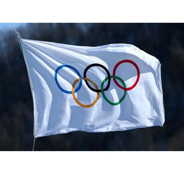 OLYMPIC GAMES PARIS 2024 - 5x3ft Flag, Olympic Banners Olympic Flag ...