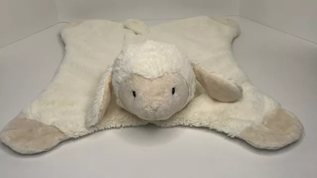 Baby Gund Comfy Cozy Lopsy 058935 Plush Lamb Ivory/Cream Security Blanket Satin