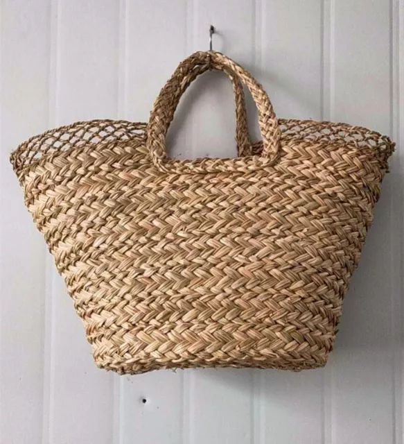 Borsa di paglia grande 47cmx38cm, foderata internamente