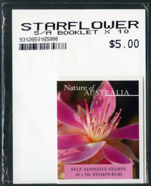 AUSTRALIA 2003 Desert Star Flower Booklet 10x50c SB157 Unopened AP Package MNH