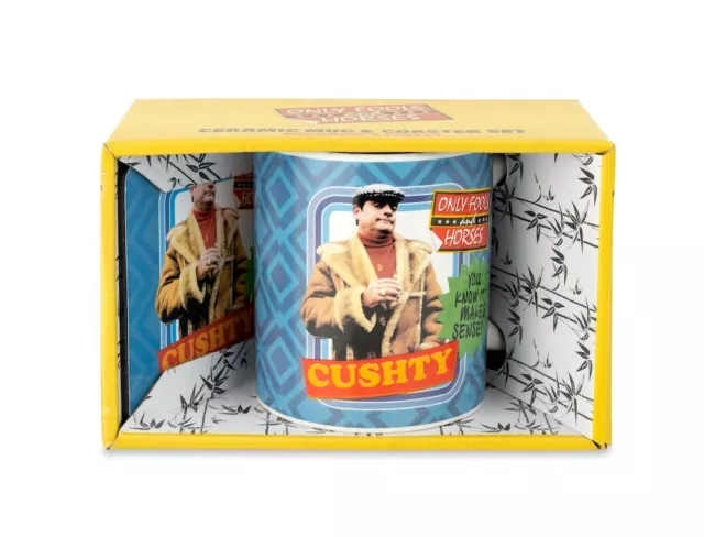 Only Fools and Horses CUSHTY Del Boy  Official Mug Coaster Gift Box Set