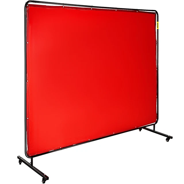 VEVOR Vinyl Welding Curtain Flame Resistance 6' x 8' Welding Protection Screen