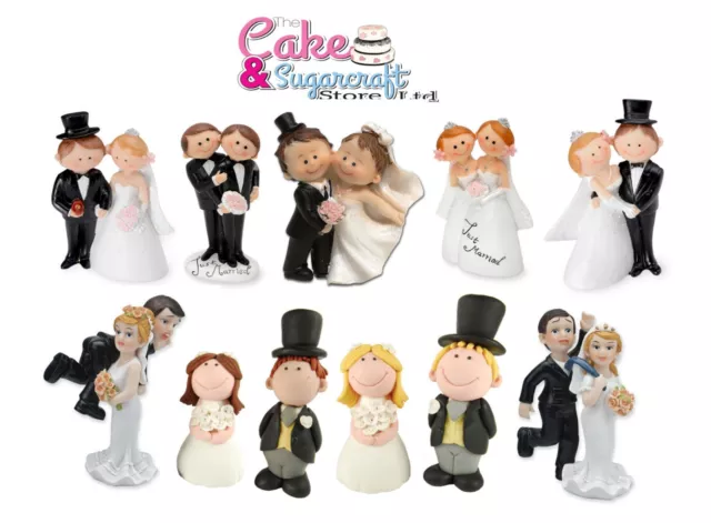 Fun Wedding Bride & Groom Anniversary Celebration Cake Topper