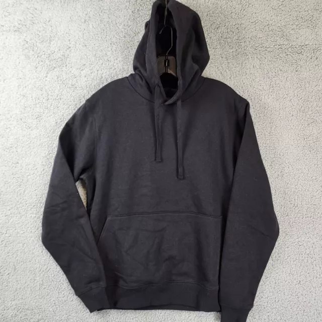 Richer Poorer Recycled Pullover Hoodie Men's S Black Drawstring Kangaroo Pocket~