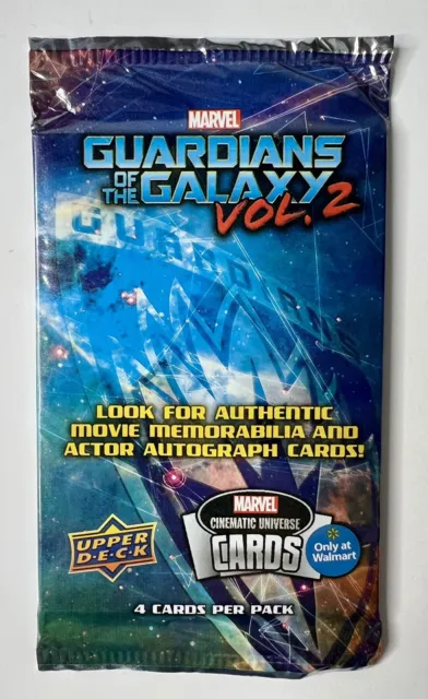 Rare 2016 Marvel Guardians of the Galaxy Vol 2 Trading Card Pack