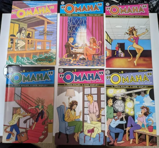 Omaha the Cat Dancer 12 Issue Lot - Vol 1: 2 + Vol 2: 1 3 4 5 6 7 8 9 10 11 17