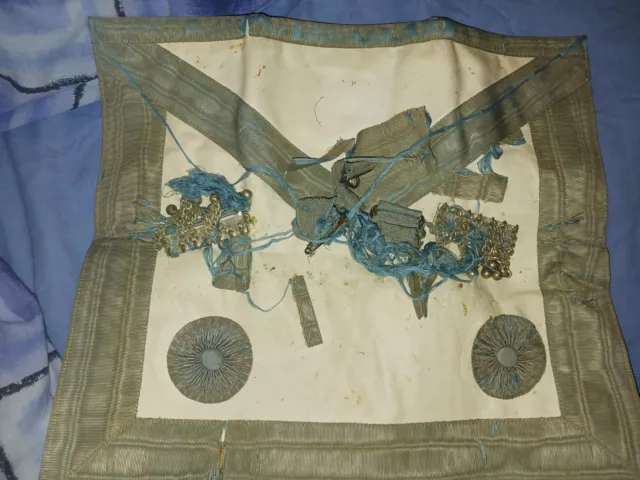 Vintage Masonic Master Apron / Regalia - Dates From The 1930'S - Poor Condition