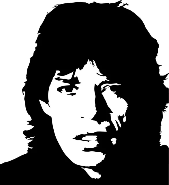 Mick Jagger vinyl decal sticker Rolling Stones Bowie Classic Rock Stadium