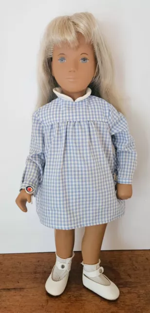 Vintage SASHA MORGENTHAL DOLL Serie  #107  England - Tag- Blonde Gingham