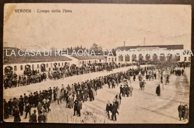 CARTOLINA VERONA Campo della Fiera - ANNO 1930 - fp - Viaggiata