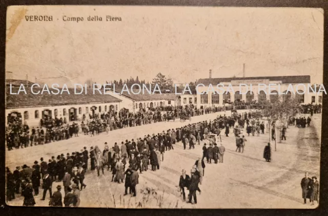 CARTOLINA VERONA Campo della Fiera - ANNO 1930 - fp - Viaggiata