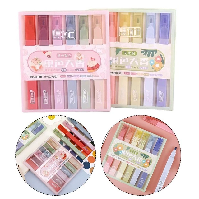 Zeichnung Schlüssel punkte Marker Augen pflege Farb stift Highlighter-Stift-Set