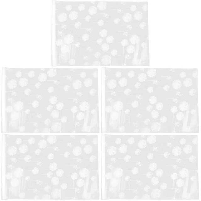 5 Hojas Película para Ventana PVC Película para Escarcha Cubierta para Ventana Esmerilada