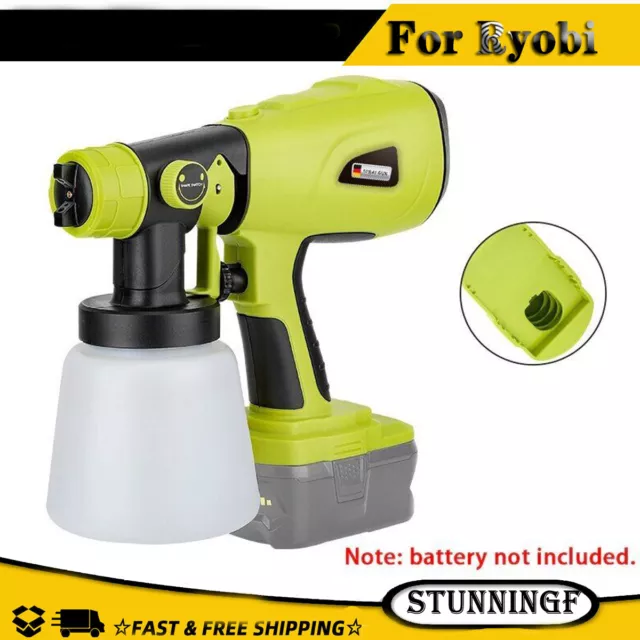 800ML Electric Cordless Spray Gun for Ryobi High Power Electric Paint Sprayer